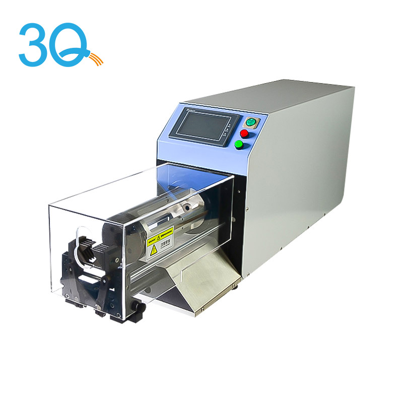 Máquina peladora de alambre coaxial semiautomática